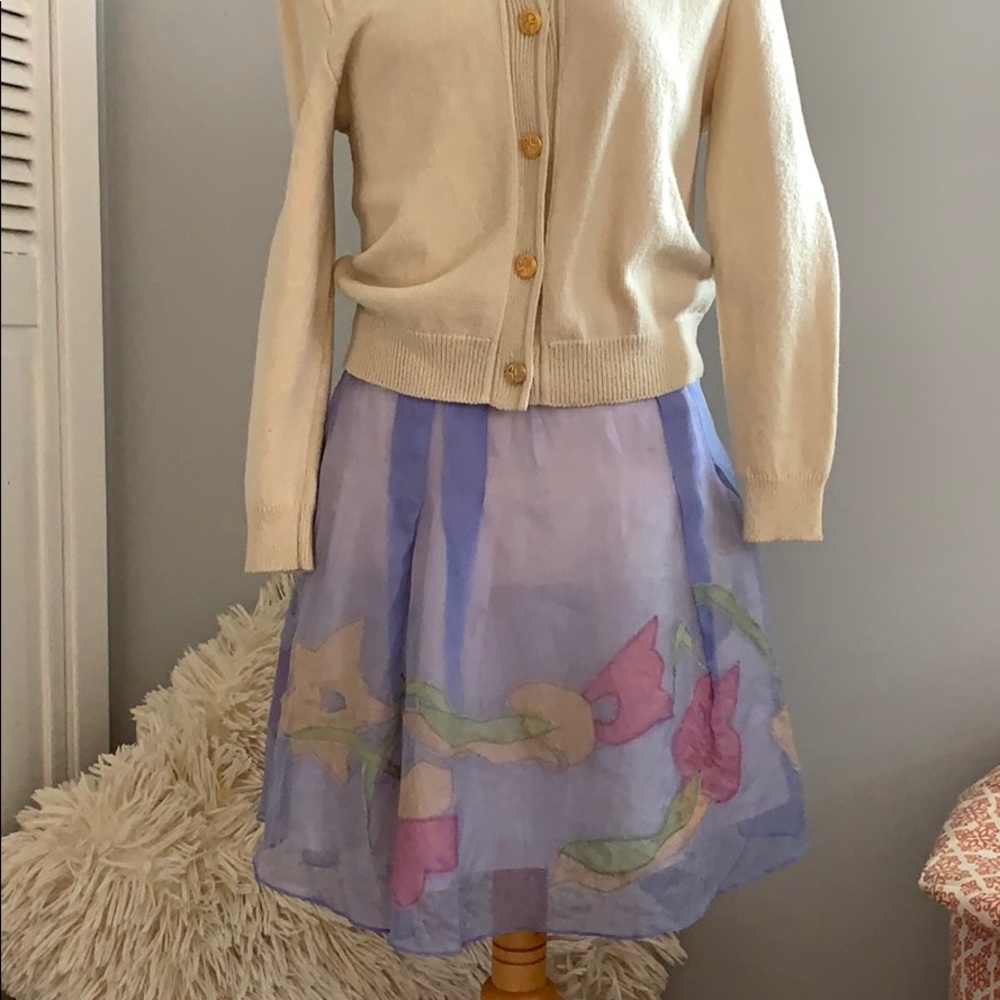 Tocca 100% silk short skirt